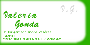 valeria gonda business card